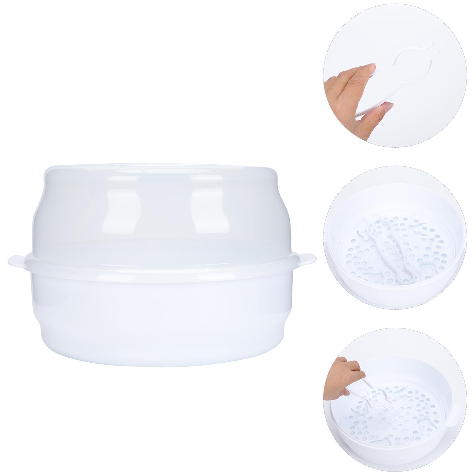 Caja Esterilizadora Blanco de Biberones para Microondas, Pp