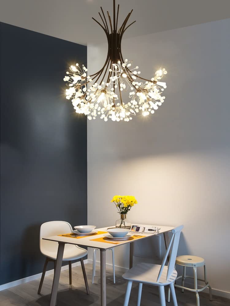Lampa wisząca z kryształu kwiatowego