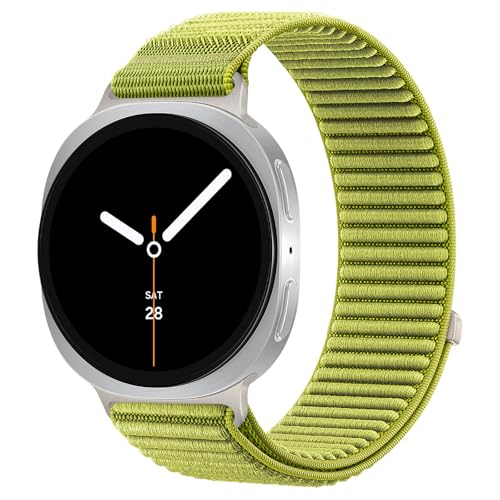 Image of Nylon Loop Straps Compatible with Samsung Galaxy Watch 8 Strap 40mm 44mm, Fabric Sport Bands for Galaxy Watch 8 Classic Band 46mm, No Gap Wristband with Metal Connector