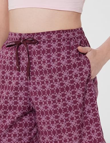 Image of Van Heusen Women's Cotton Lounge Shorts | Lightweight | Breathable Cotton | Relaxed fit | Printed | Comfortable Everyday Wear | Style 55501|Available in Pack of 1 & 2