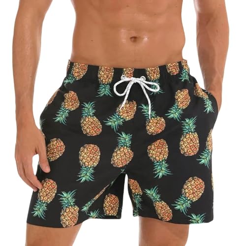 Men's Fashion Printed Beach Shorts Swimwear Boxer Briefs Sports Pants Triangle Swimsuit Shorts