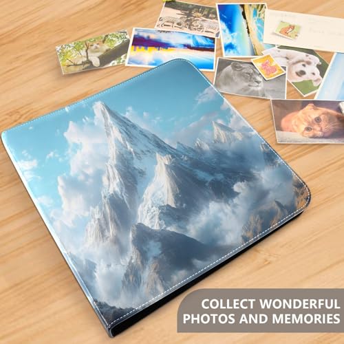 Álbum de Fotos Autoadhesivo Scrapbook Álbum DIY con Cubierta de PU Leather, 40 Páginas, 3 Anillos, Tamaño 11.8 x 11.2 pulgadas miniatura 5
