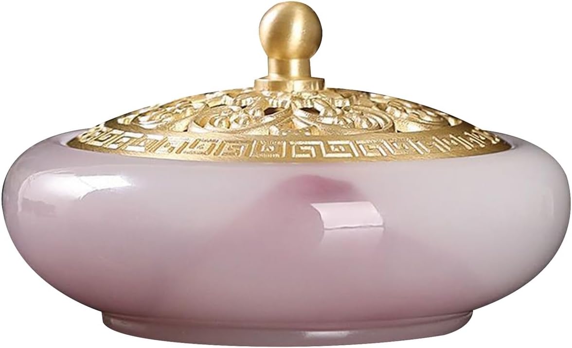 Incense burner ，incense holder ，backflow incense burner ，Decor Accessory Retro Incense Burner Ornamental Incense Stove and Incense Burner Holder for and Home Zen Decor Yoga Gift Spa Incense Holder(Gre