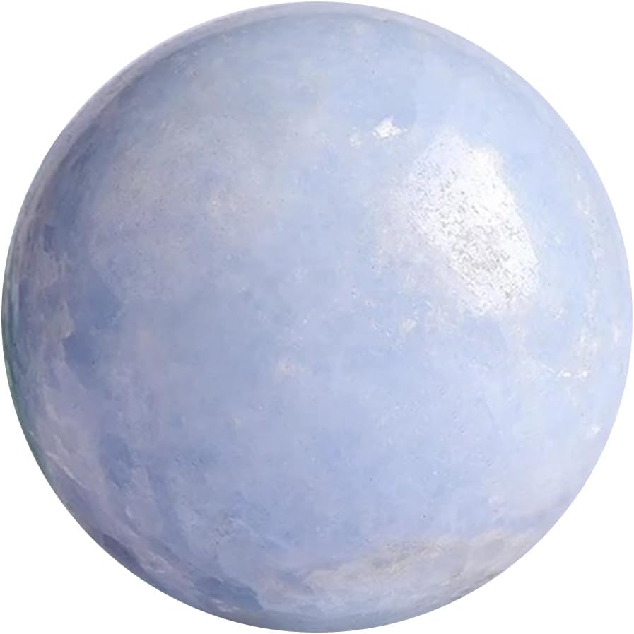 Natural Polished Gemstones Healing Crystal Ball Reiki Healing Stone Home Decoration Gifts, Kyanite, 50-60mm