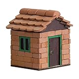 Modell Haus, aus gebrannten rotenTon, für Mauern und Dach