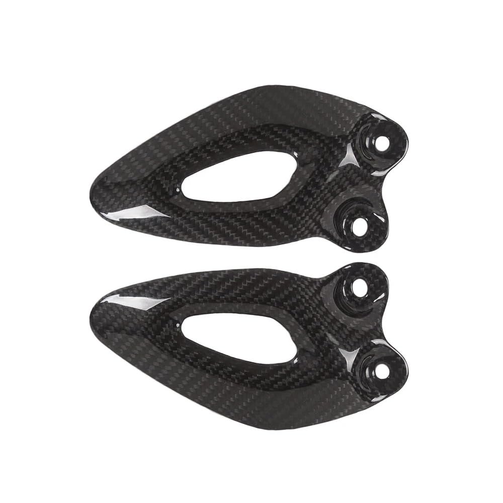 Per Triumph 3 R 2020 2021 Piastra Tacco In Fibra di Carbonio Twill Gloss Moto Rearset Pedana Copertura
