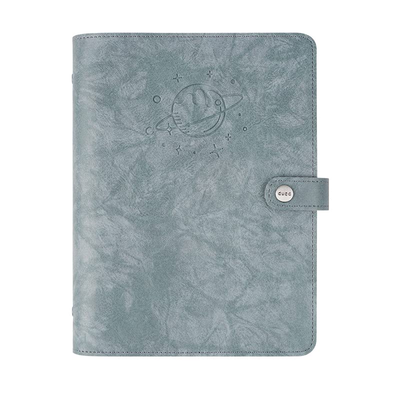 Cuaderno Agenda diario Organizador personal PU CUBIERTA DE CUERCO PUSABLE PUESTABLE POR PAPEL LOBIOBLE Traveler Bloc de papelería Bloc de papelería Diario (Color : Planet Blue, Size : A5)