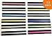 Reading Guide Highlighter Strips (12 PACK) + Dyslexia Brain Games CD + Finger Spacers BUNDLE | Colored and Guided Reading Strips with Overlays | 12 COLORS