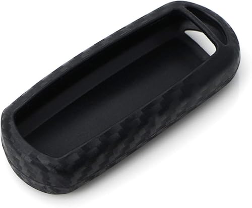 Miniatura 8 de iJDMTOY Funda de silicona suave con acabado de fibra de carbono compatible con Mazda 2 3 5 6 CX-3 CX-5 CX-7 CX-9 MX-5 llavero sin llave (patrón de