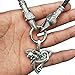 Nordic Men Viking Crow Kopf Halskette-Celtic Knot Anhänger Amulett, Irland Mythos Totem Zubehör, Handgemachte Retro Charme Religiösen Schmuck, 70CM