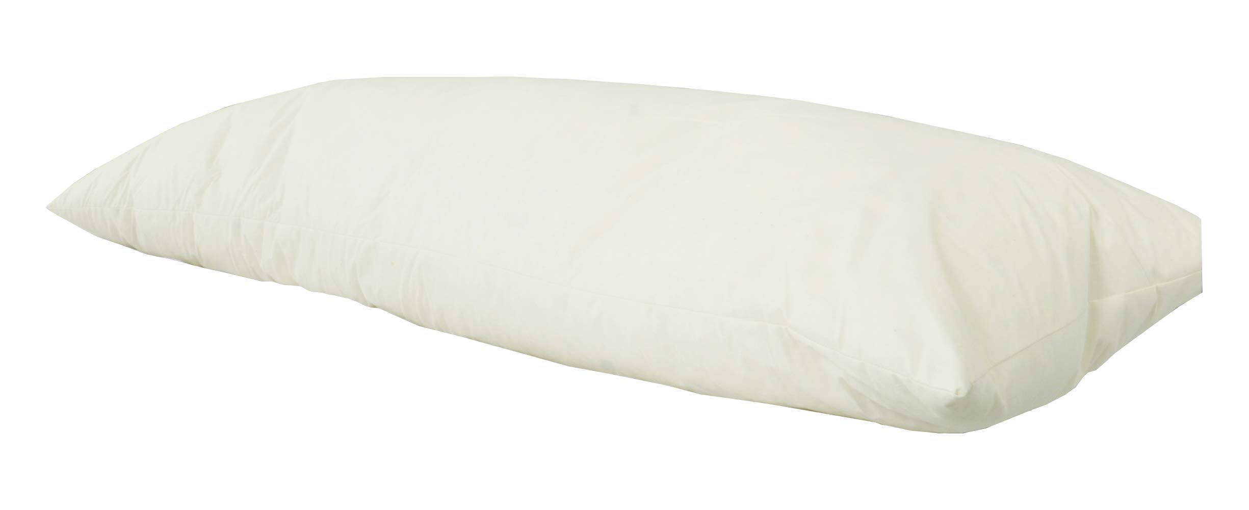 UK Care Direct Hollowfibre 3 ft Bolster Pillow with Cream Pillow Case - Luxuriously Soft with Excellent Bounce Back Properties - Ease Discomfort from Aches & Pains