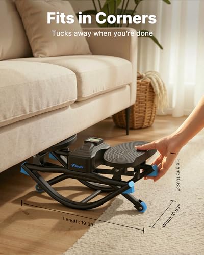 Merach 3D Motion Rocking Stair Stepper with Resistance Bands - image 8