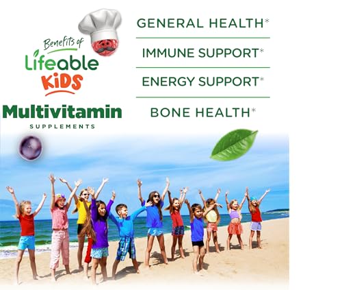 Lifeable Kids Multivitamin with Iron Chewable Tablets, Ages 2+, 150 Count - Image 3