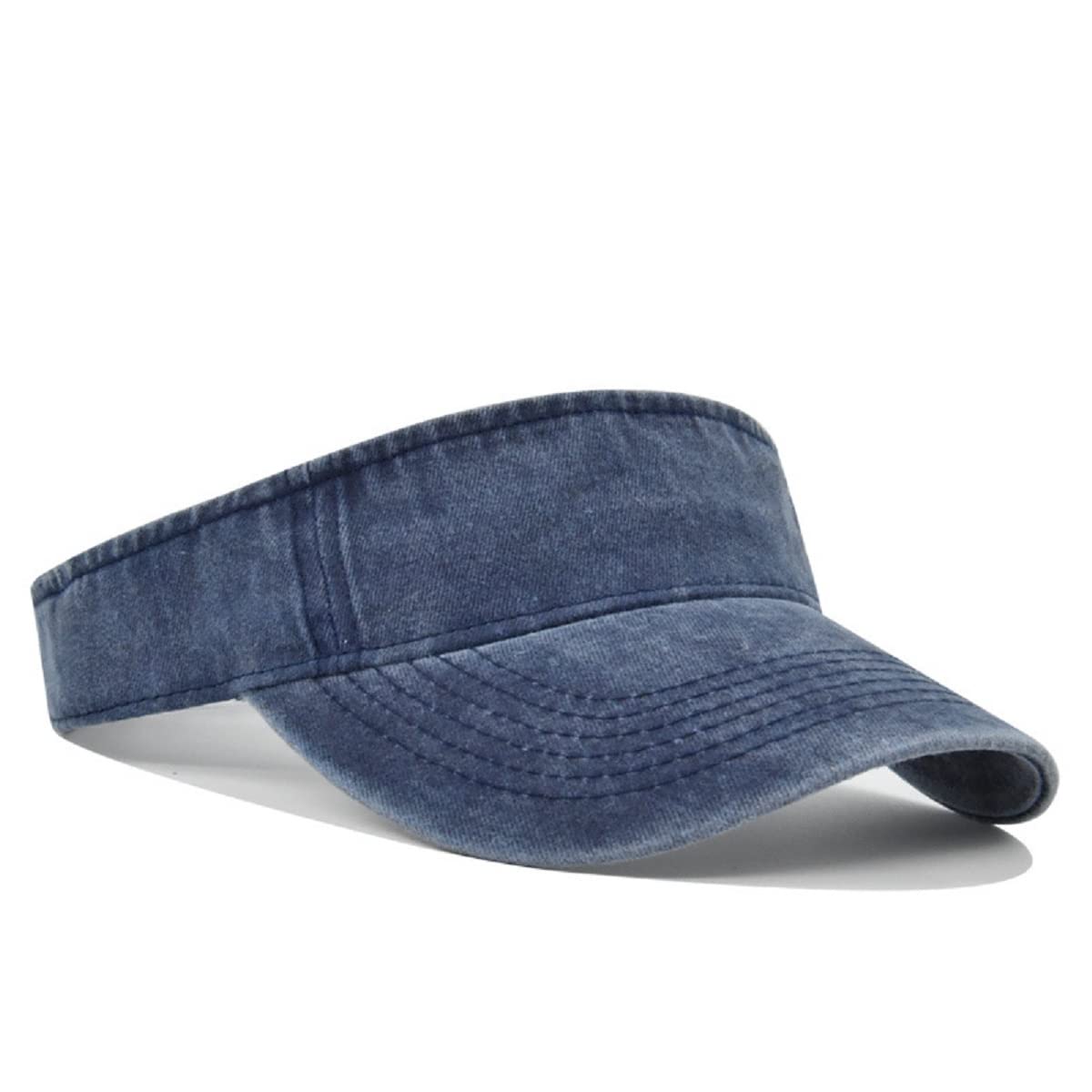 WawasiaAdjustable Cotton Sport Sun Visor for Men Women, Athletic Visor Hat for Outdoor Activities, Working, Hiking, Running, Jogging, Golf, Tennis