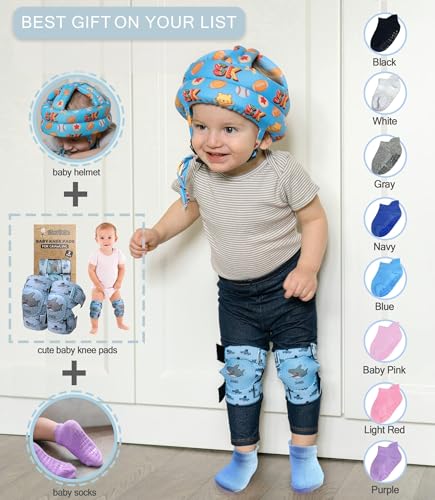 Image of Simply Kids Baby Non-Slip Ankle Socks - Superior Grip, Soft Cotton, for Active Toddler Girls & Boys (Ages 0-7)
