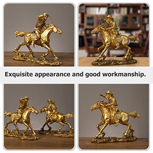 Estatua de resina de caballo para escritorio miniatura 2
