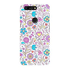 CreativeSoul ”’Flowers Texture”’ Printed Hard Back Case for OnePlus 5T / One Plus 5T / 1+5T, Designer Cases & Covers for Your Smartphones