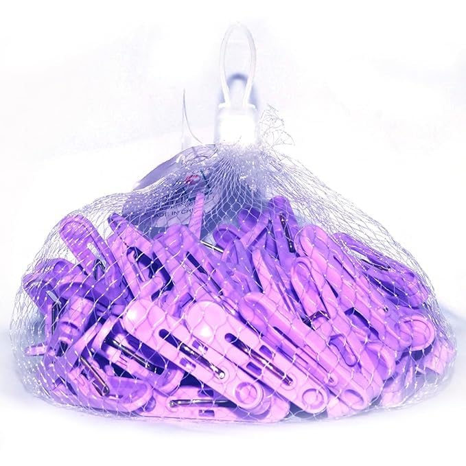 50 Pcs Premium Plastic Cloth Clips – Rust-Resistant, Strong Hold Clothes Pins for Drying – Durable, Multicolor, Multipurpose Laundry Clips-image-13