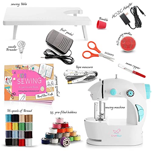 Mini Sewing Machine For Beginners Adult, 48-Piece Portable Sewing Machine, Dual Speed Small Sewing Machine, Adults And Kids Sewing Machine, Travel Beginner Sewing Machines With Sewing Kit And Book #TOP1