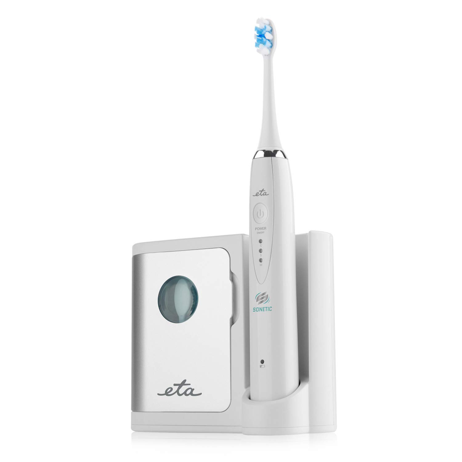 ETA Mundhygiene Set Sonetic, 2x Schallzahnbürste (schwarz, weiß)