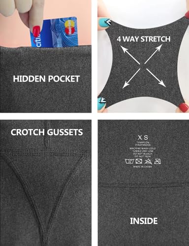 Image of BUBBLELIME 29 inch /31 inch /33 inch /35 inch /37 inch 3 Styles Women's High Waist Bootcut Yoga Pants Basic /Side Pockets Tummy Control Workout Flared