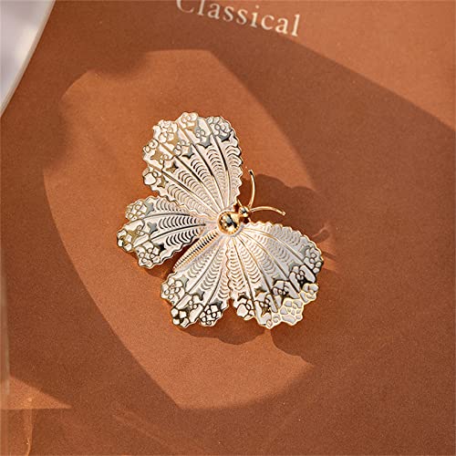 Ailonmei Elegant Pearl Flower Designer Brooch Pins Broches Costume Jewelry For Women Fashion Christmas Gift (Butterfly) #TOP5