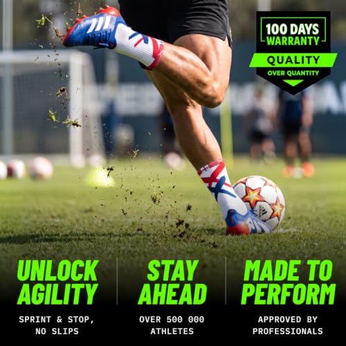 Image of Lux Dual Grip Soccer Socks for Men & Women - DualGrip Engineered for Performance & Comfort - Anti-Slip Grip Socks for Soccer