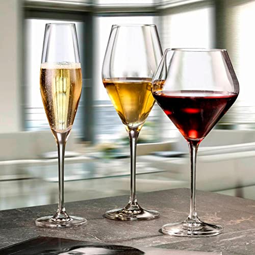 Jogo de 6 tacas para vinho tinto Loxia em cristal ecologico 470ml A26,3cm