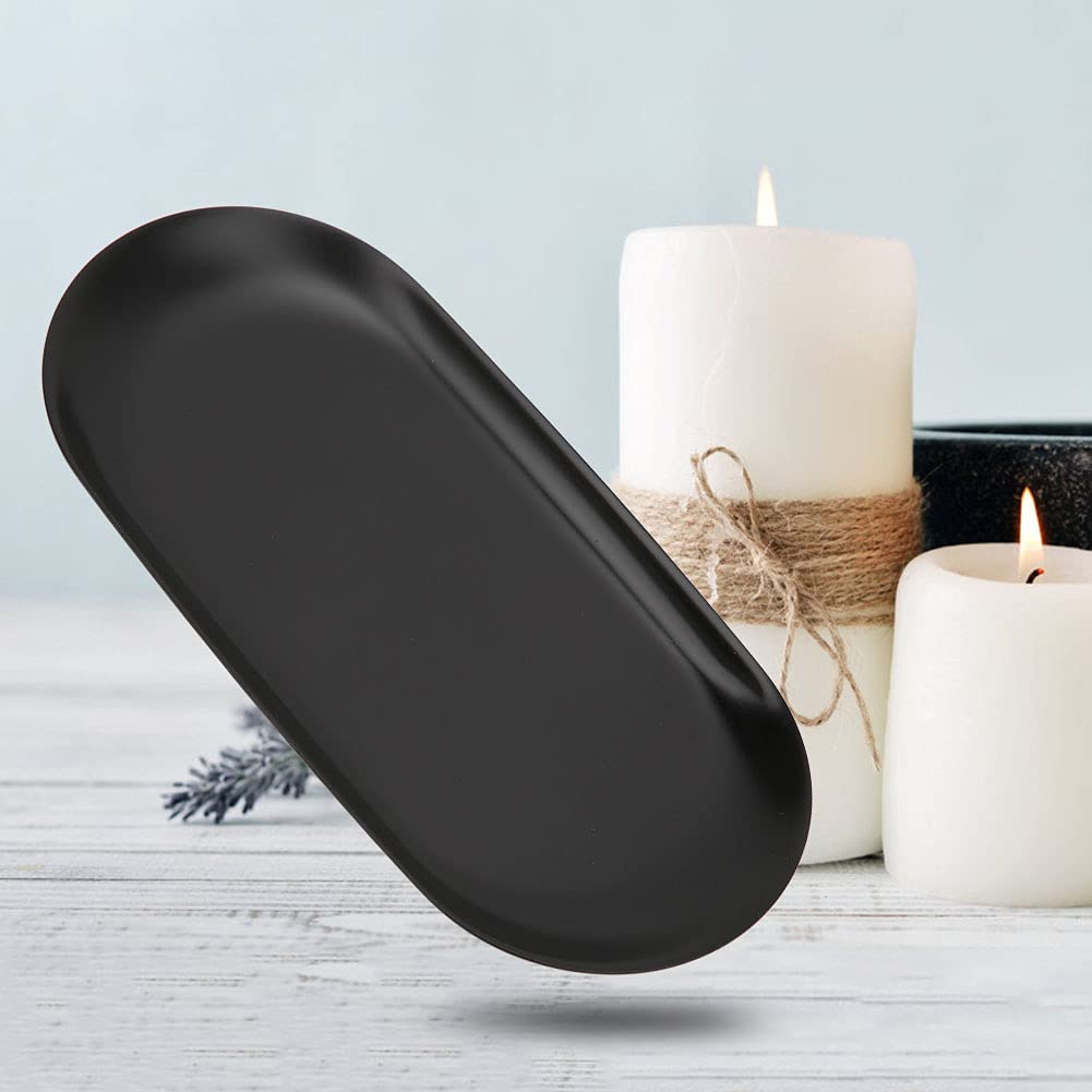 Vassoio Portaoggetti In Acciaio Inox Ovale - Organizer Per Gioielli, Cosmetici E Accessori - Foto 2