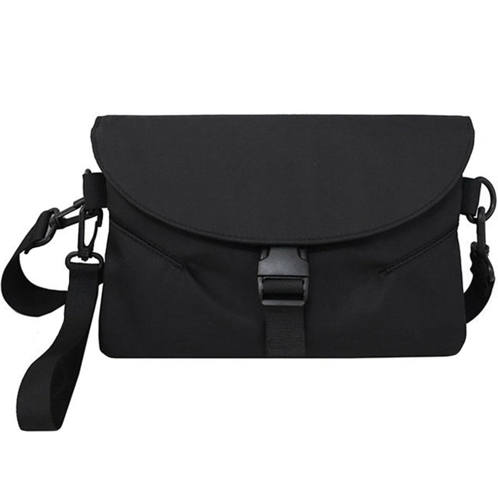 VaupanCrossbody Bag Small Shoulder Bag for Men, Women Mini Messenger Bag Wristlet Purses With 2 Removable Straps, Water Resistant Satchel Bag for Travel Work Hiking (Black)