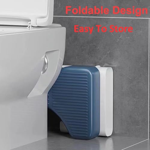 Miniatura 2 de Taburete de inodoro para adulto, taburete de excremento para baño de 7 pulgadas, antideslizante para baño, soporte de inodoro para pies, portátil