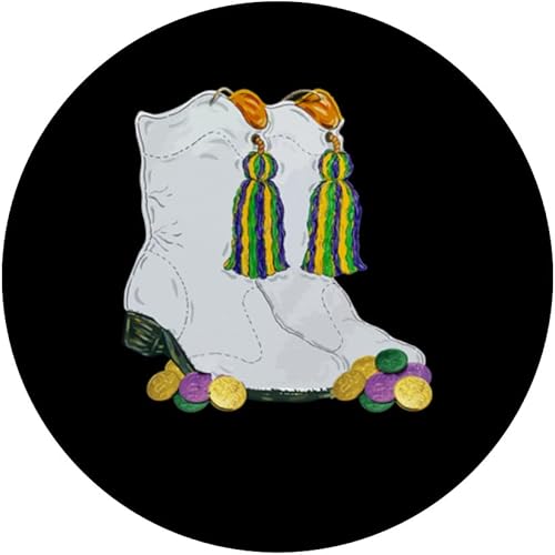 Miniatura 3 de Botas de Mardi Gras Majorettes Funny Parade Festival Party PopSockets intercambiables PopGrip