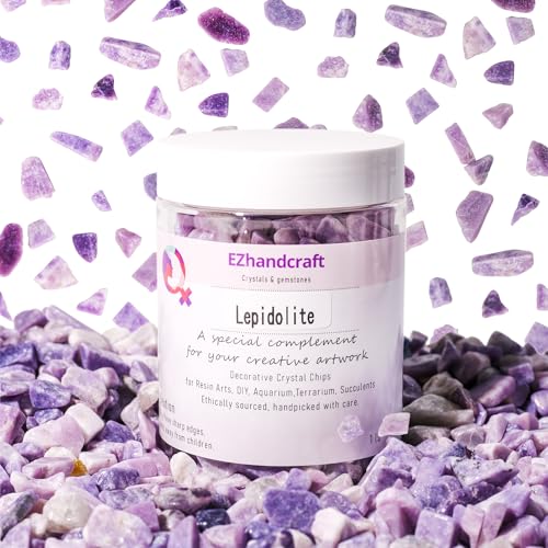 Image of Lepidolite Crystal Chips Bulk 1lb, 600+ Pieces, 8-15mm Natural Purple Mica