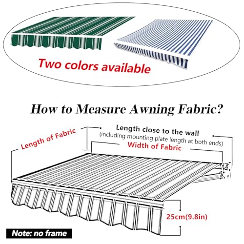 Cubierta superior de toldo duradera lona de repuesto resistente UV 7