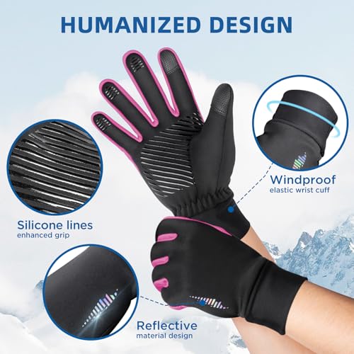 SIMARI Kids Winter Gloves Touchscreen Warm Thermal Water-Resistant for Boy Girl Running Cycling Snow Skiing in Cold Weather - Image 6