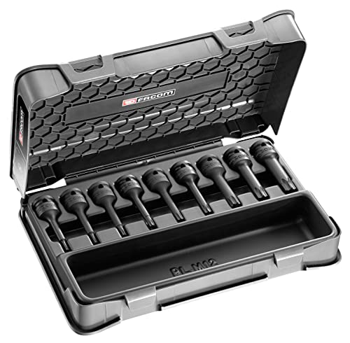 FACOM Jeu de 9 Embouts Impact Torx TVS 1/2 