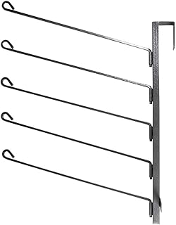 EASY-UP Pro Portable Wall Hanging 5 Hook Saddle Pad Rack | Color Gray | Optimize Stable Space | 5 Hook System | Durable Steel Construction | Rust Resistant | 7 Year Warranty