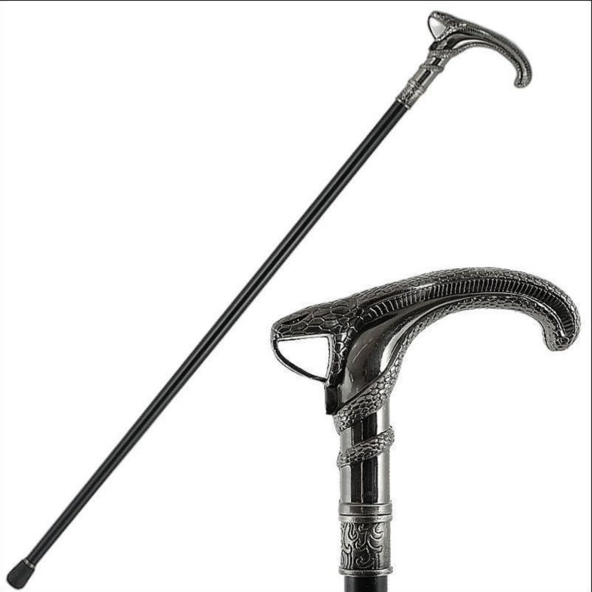 Amazon.co.jp: 【Tirczil】 スネークヘッドセプター ステッキ 一本杖