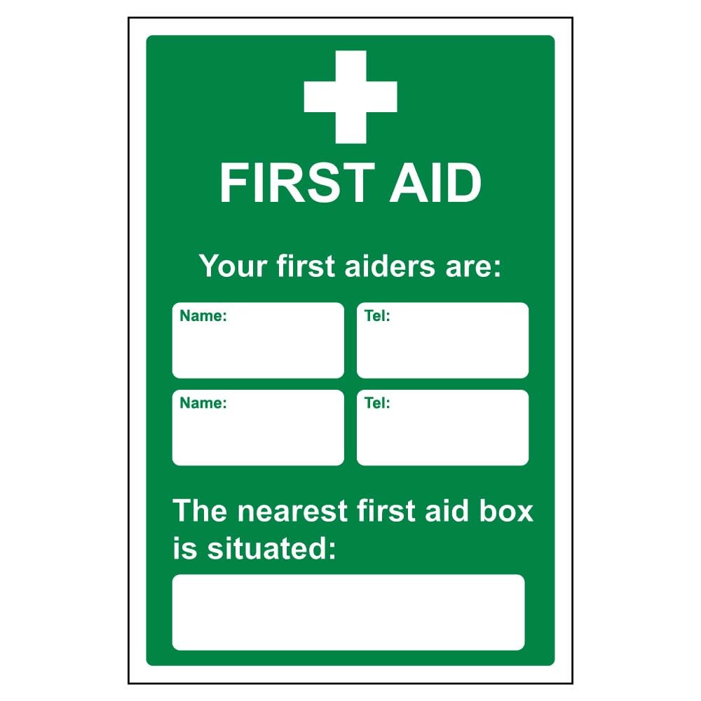 Sponsored Ad – V Safety First Aid General - First Aid/First Aiders/Location - 200 X 300mm