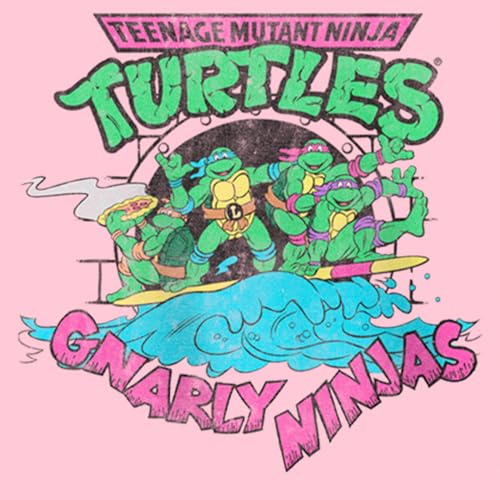 Girl's Teenage Mutant Ninja Turtles Distressed Gnarly Ninjas T-Shirt2