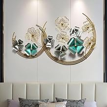 Decor Wishes® Metal Wall Art For Living Room Stylish Big Wall Decor 3D Wall Decor Metal Wall Decoration For Bedroom Hotel Restaurat Decor