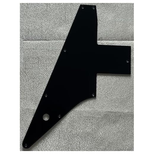 PickGuard - Golpeador para guitarra Gibson Explorer 76 (1 capa, negro)