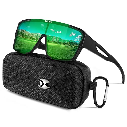suoso Sports Polarized Fit-Over Sunglasses: Men and Women UV400 Protection Sun Glasses for Driving Cycling Fishing