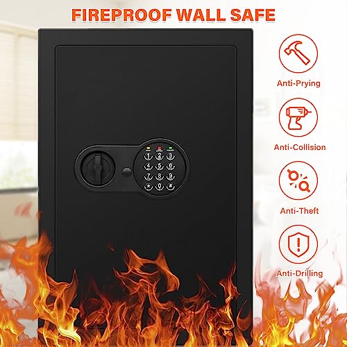 Wall Safes Between The Studs Fireproof, Hidden Wall Safe