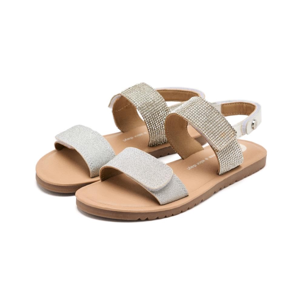GIOSEPPO LUDINGTON, Flat Sandals, Silver, 39 EU, metallic silver, 6 UK