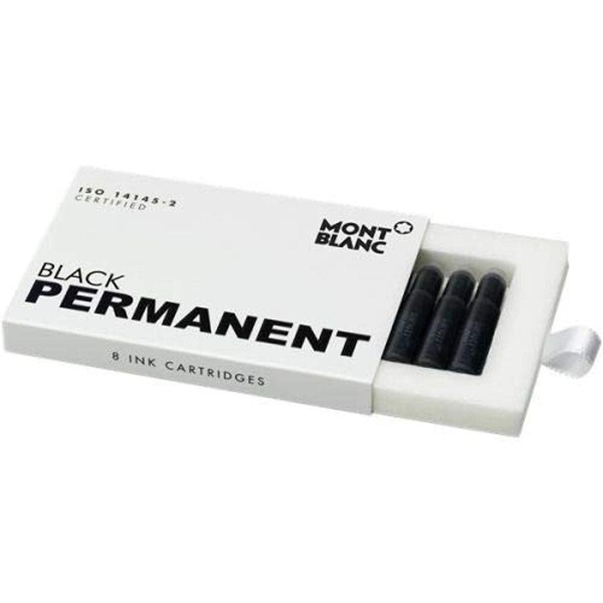 Montblanc INK CART PERMANENT BLACK 1PACK=8CART PF marca