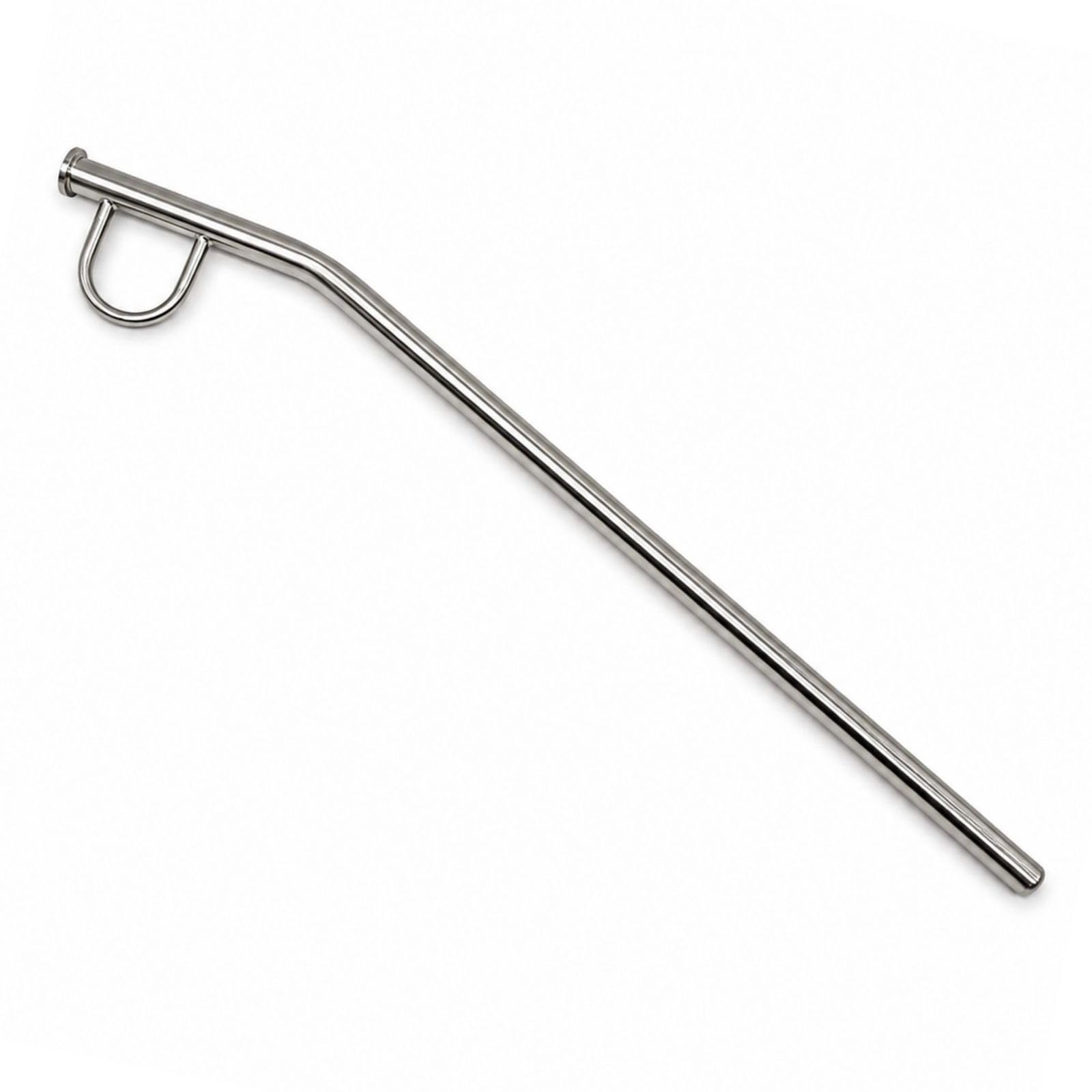 AlcoFermBrew Whisky Thief Curvo Valinch de Acero Inoxidable 63 cm – Muestreador para Barricas de Whisky, Vino y Destilados, Pipeta de Muestreo de Acero Inoxidable