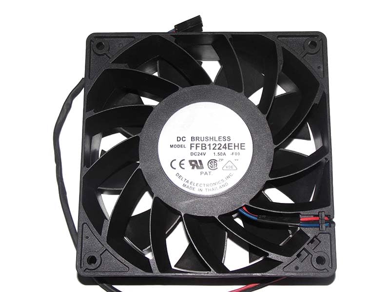 Ventilador de refrigeración 120mm 24V 1.5A con tres cables para gabinetes eléctricos
