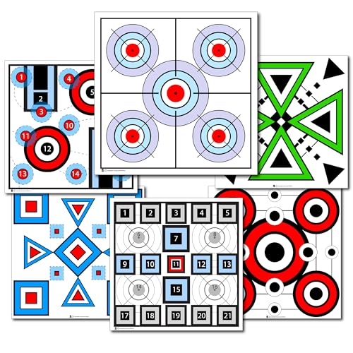 Dry Fire Targets 6 Reusable Decals Young N Refined (8x8)