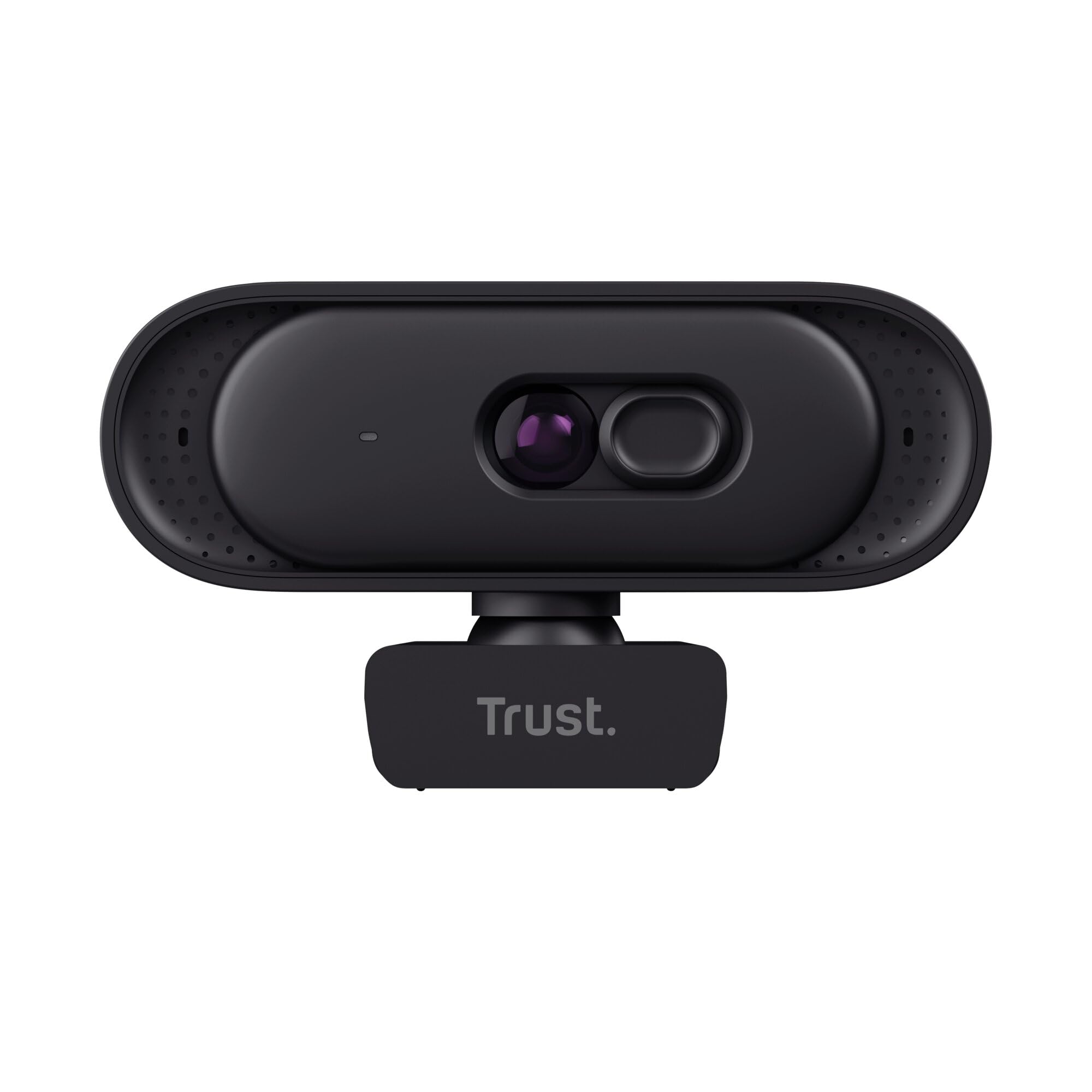 Trust Ovala 2K QHD kamera internetowa z osłoną prywatności, czarna | pole widzenia 75°, USB-A/USB-C, kamerka komputerowa do spotkań i streamowania z redukcją szumów, Teams, Google Meet, Zoom